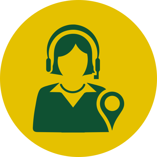 Location pin icon representing local service area
