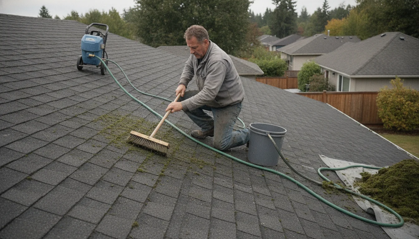 Roof moss removal in Cape Coral: how to remove safely without damaging shingles